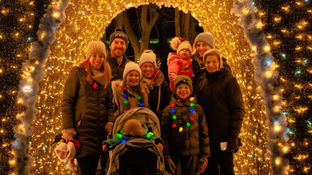 holiday light show in Washington DC